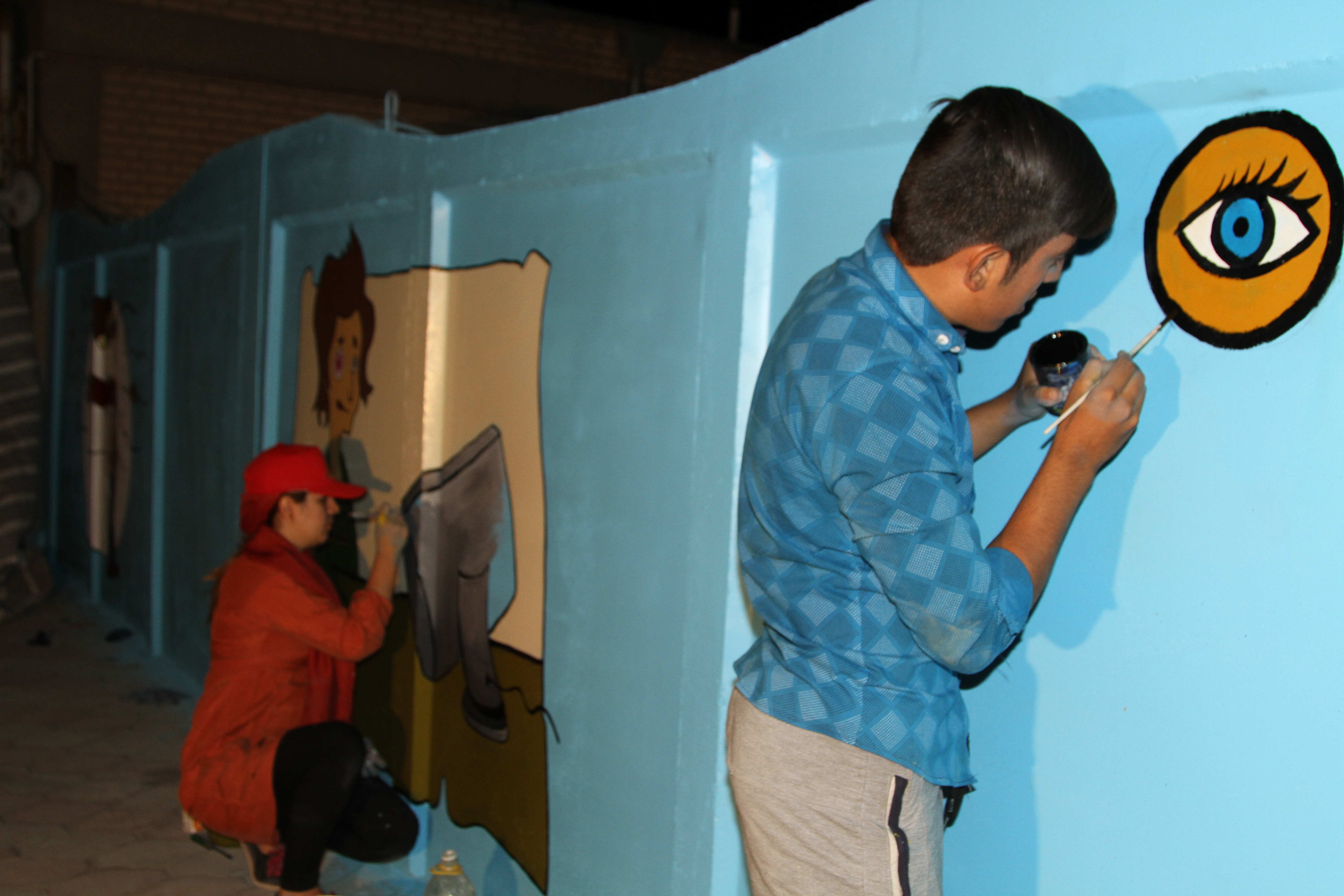 نقاشی دیواری- رفتن برای رسیدن 1 - داورزن سبزوار