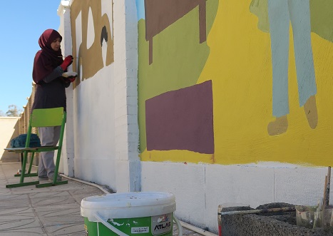 نقاشی دیواری- رفتن برای رسیدن 2 - بم