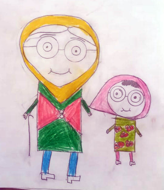 رقابت نقاشی چشمهایم - حسنا براهویی- رفتن برای رسیدن 2 - ریگان و نرماشیر بم