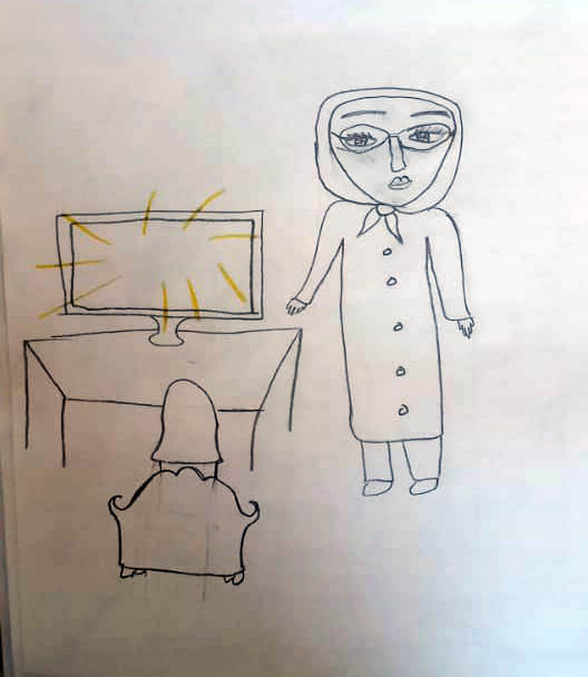 رقابت نقاشی چشمهایم - لیوماه جعفری- رفتن برای رسیدن 2 - ریگان و نرماشیر بم